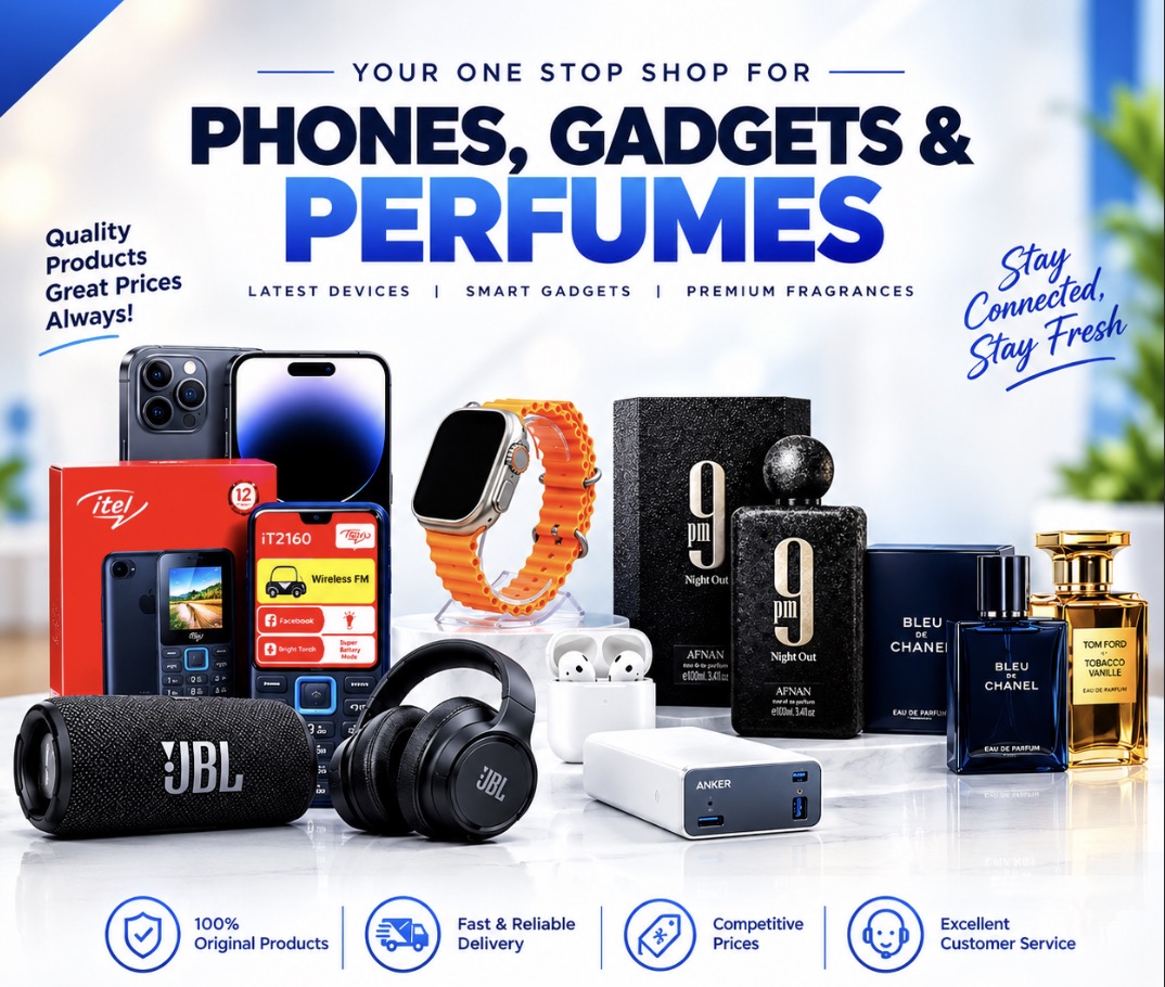 ZOE GADGETS & HUB products — phone accessories and fragrances